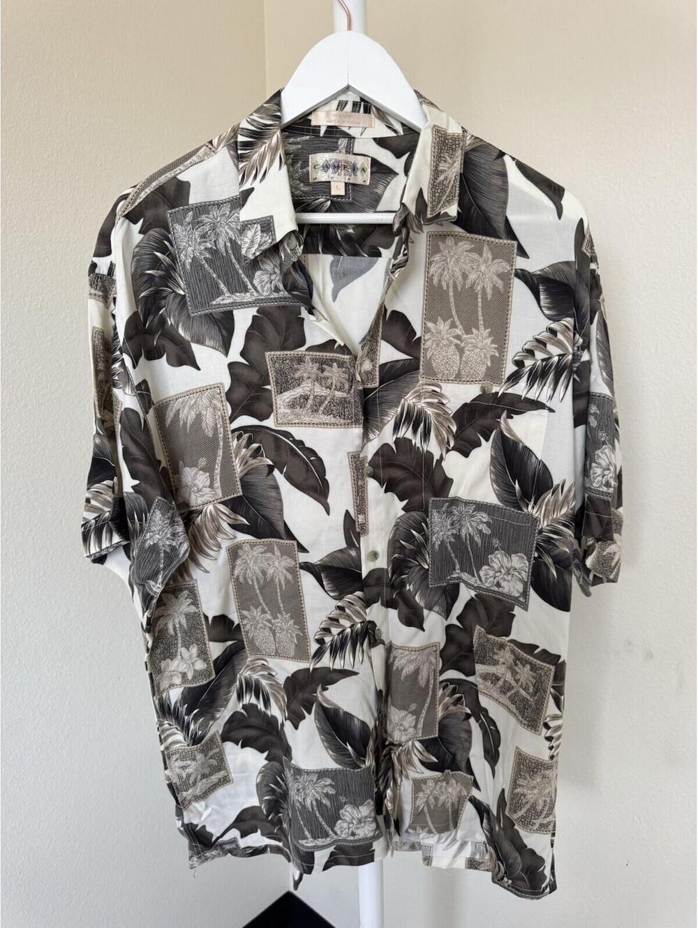 Campia moda hawaiian shirt Rayon Sz Large Men’s